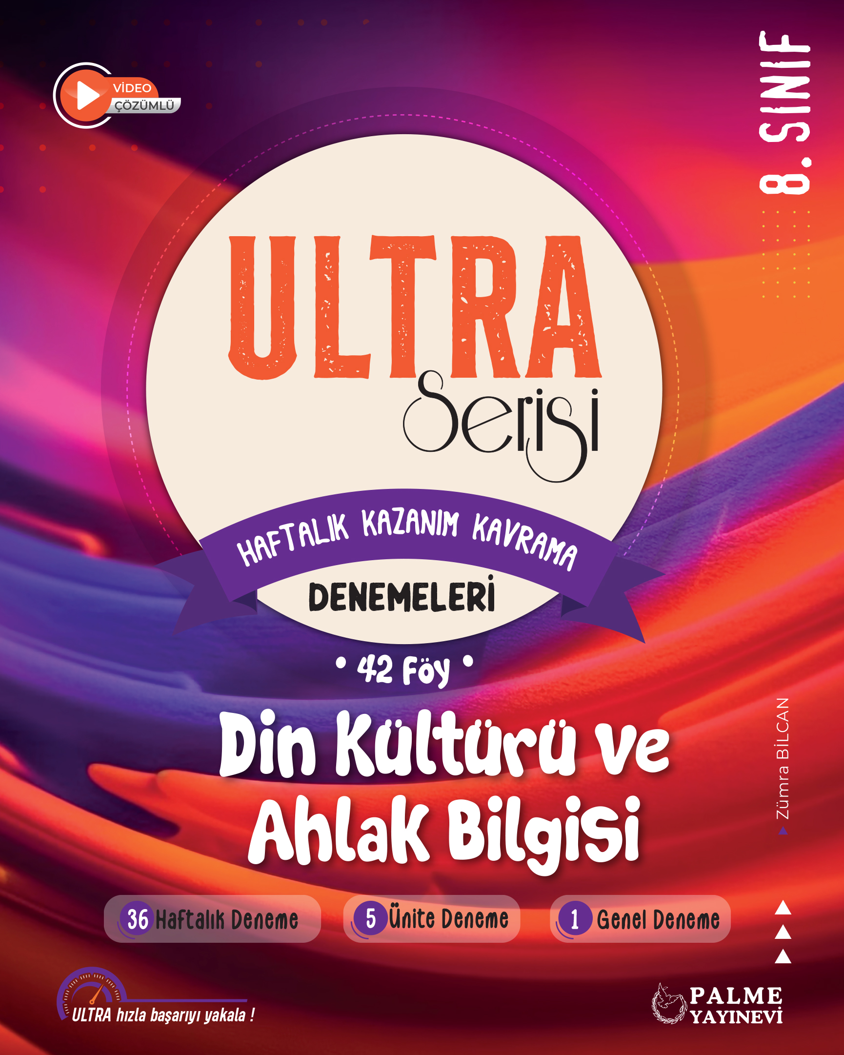 Ultra Serı̇Sı̇ 8. Sınıf Dı̇N KüLtüRü ve Ahlak Bı̇Lgı̇Sı̇ Haftalık Kazanım Kavrama Denemelerı̇-42 FöY kapak görseli